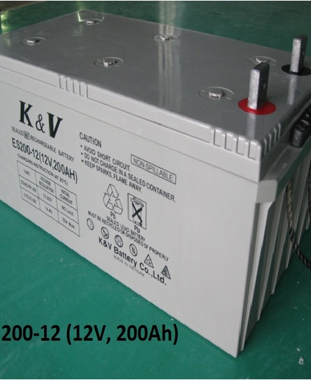 Ắc quy khô kín khí K&V ES200-12 (12V-200Ah/10Hr)
