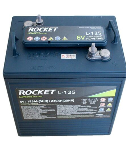 Ắc quy xe Golf ( Xe điện ) ROCKET L-125 (6V-240Ah/20Hr)