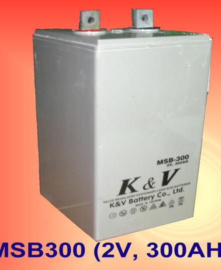 Ắc quy khô kín khí K&V MSB300 (2V-300Ah/10Hr)