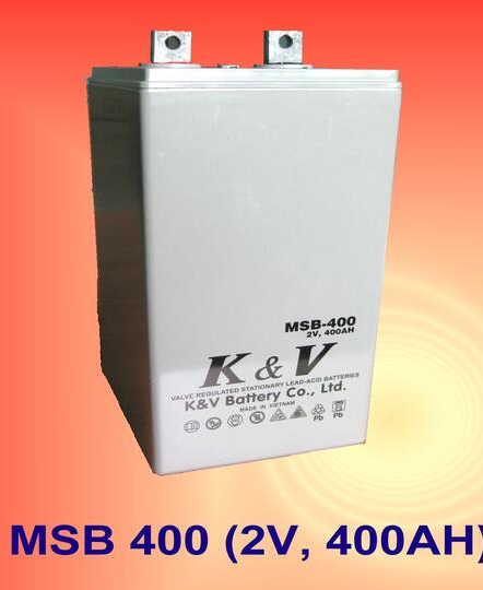 Ắc quy khô kín khí K&V MSB400 (2V-400Ah/10Hr)